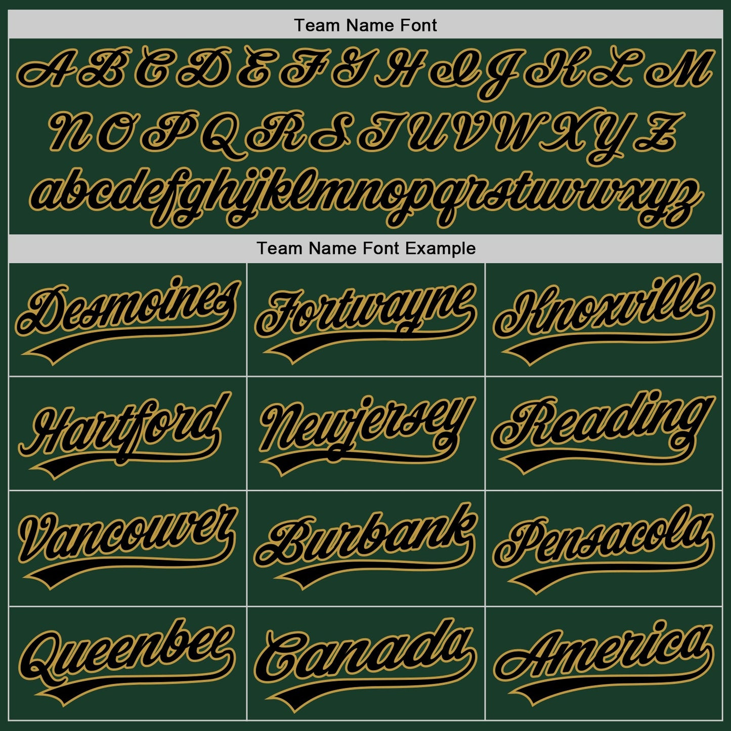 Custom Green Black-Old Gold Authentic Baseball Jersey