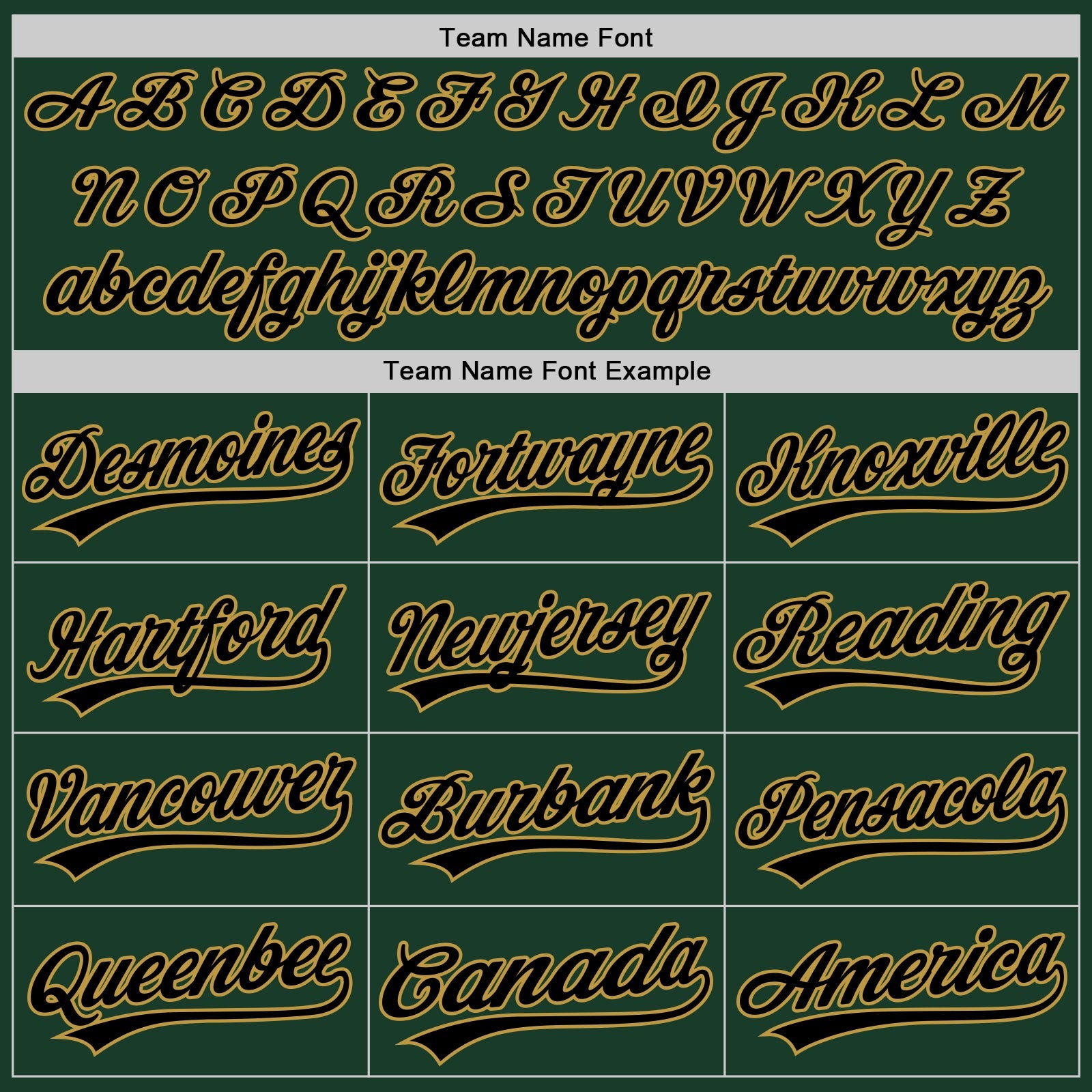 Custom Green Black-Old Gold Authentic Baseball Jersey