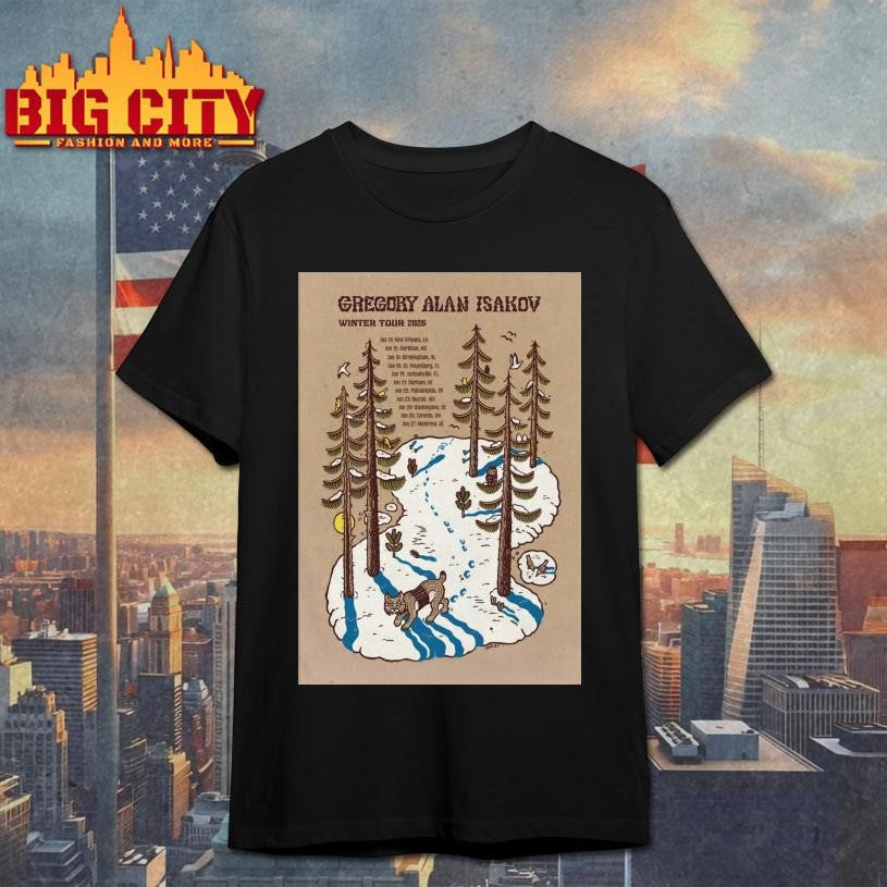 Gregory Alan Isakov Winter Tour 2026 Poster Shirt