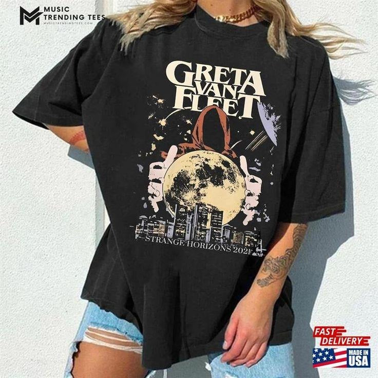 Greta Van Fleet Retro T-Shirt Shirt Music Concert Floral Unisex Hoodie, Sweatshirt | WearSparks.com