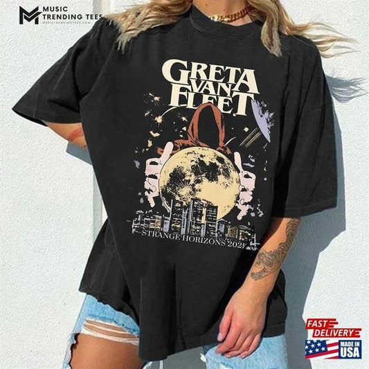 Greta Van Fleet Retro T-Shirt Shirt Music Concert Floral Unisex Hoodie, Sweatshirt | WearSparks.com