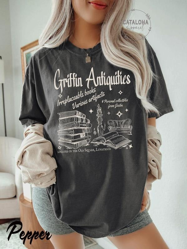 Griffin Antiquities Crescent City Shirt HOEAB Sarah J Maas Merch Acotar Bryce Quinlan tee Lunathion Velaris SJM Throne...