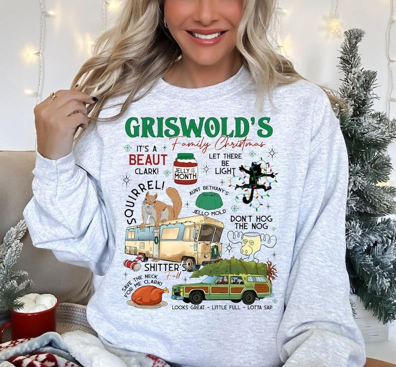 Griswold Christmas Sweatshirt, Griswold Co Sweater, Christmas Tree Farm Sweatshirt Family Vacation Match, National...