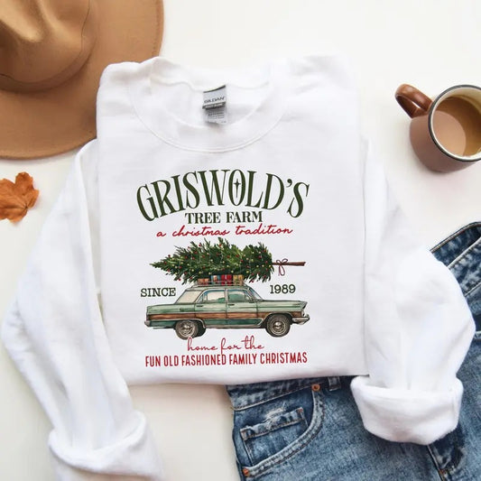 Griswold's Christmas Sweatshirt, Christmas Family, Christmas Gift, Tree Sweater, Griswold's Tree Farm Since 1989 Shirt,...