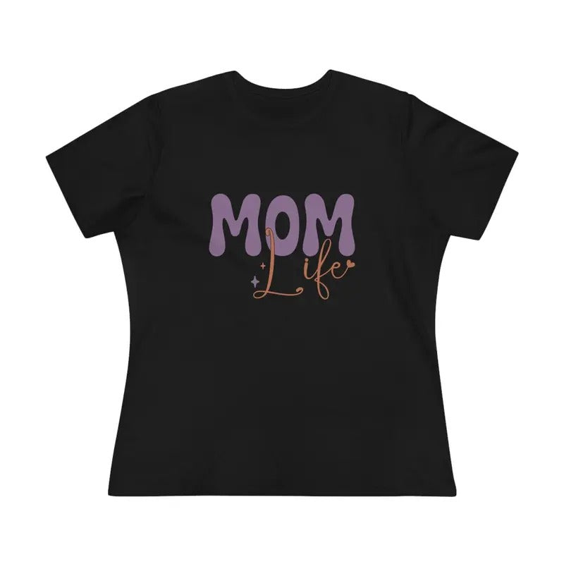 Groovy Mom Life Women's Casual T-Shirt Top - Short Sleeve Crewneck Tee Hoodie, Sweatshirt | WearSparks.com