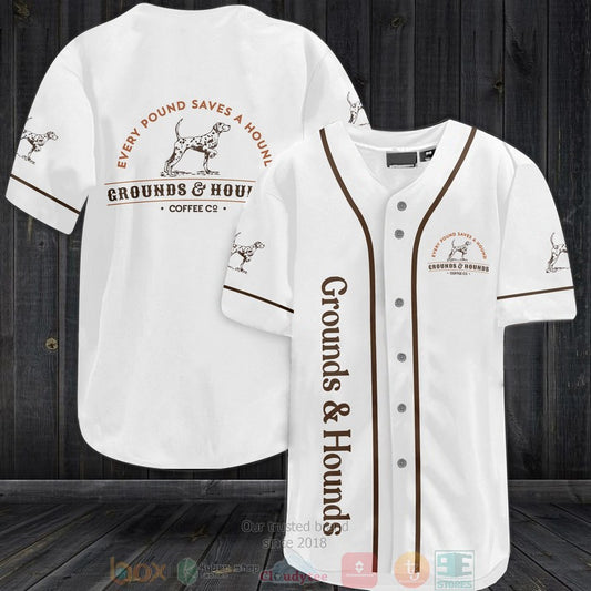 Grounds Hounds Coffee Baseball shirt