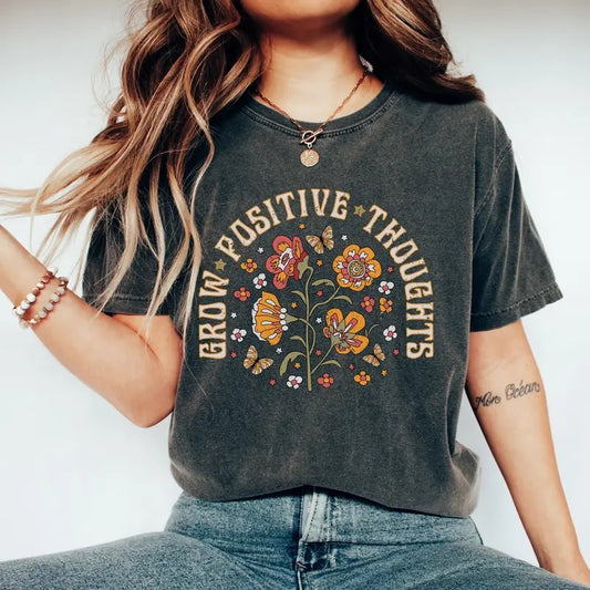 Grow Positive Thoughts Shirt Growth Mindset Tee Mental Health Shirt You Matter Shirt Comfort Colors Shirt Positive...