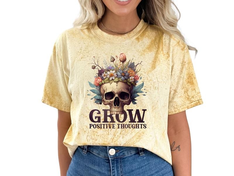 Grow Positive Thoughts T-Shirt for Women, Mental Health Shirts, Positive Affirmation T-Shirt for Men & Women Hoodie,...