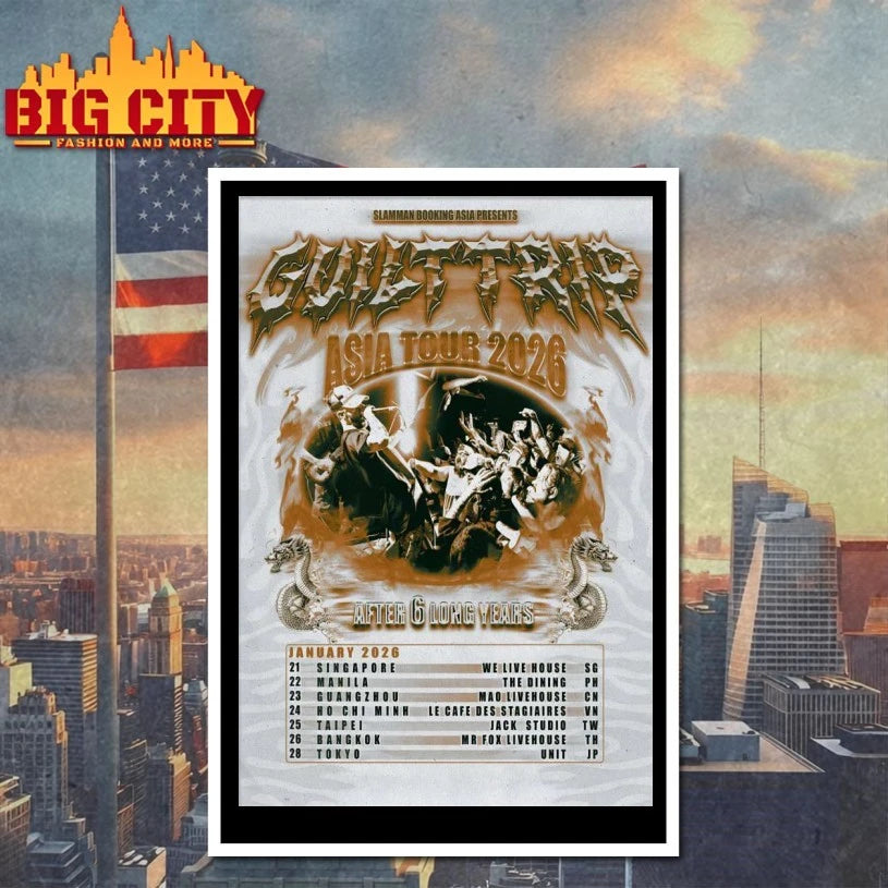 Guilt Trip Asian Tour 2026 Poster shirt