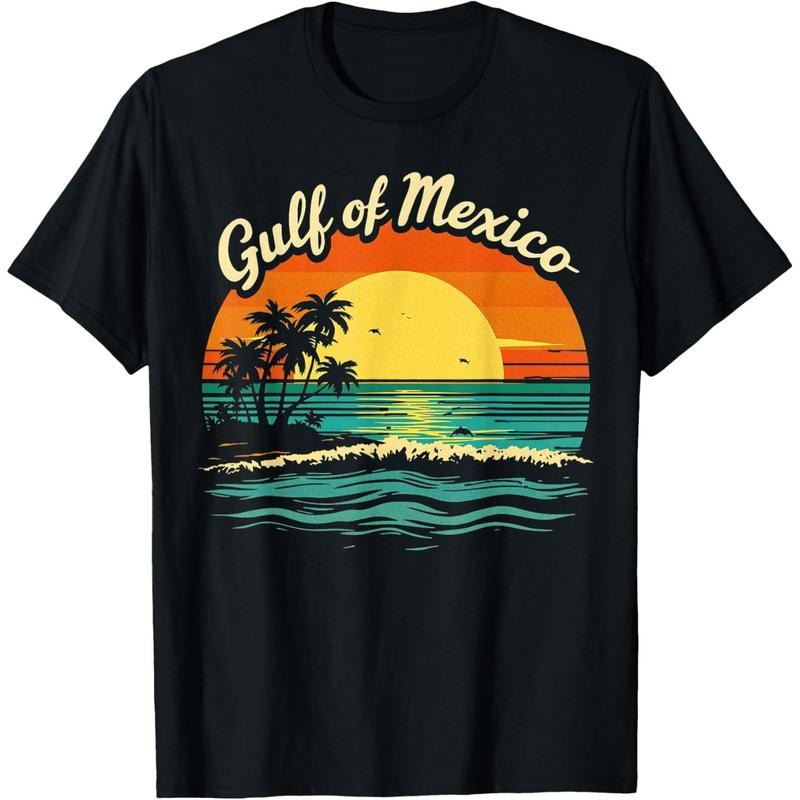 Gulf of Mexico Beach Palms Summer Holiday T-Shirt made in usa Hoodie, Sweatshirt | WearSparks.com