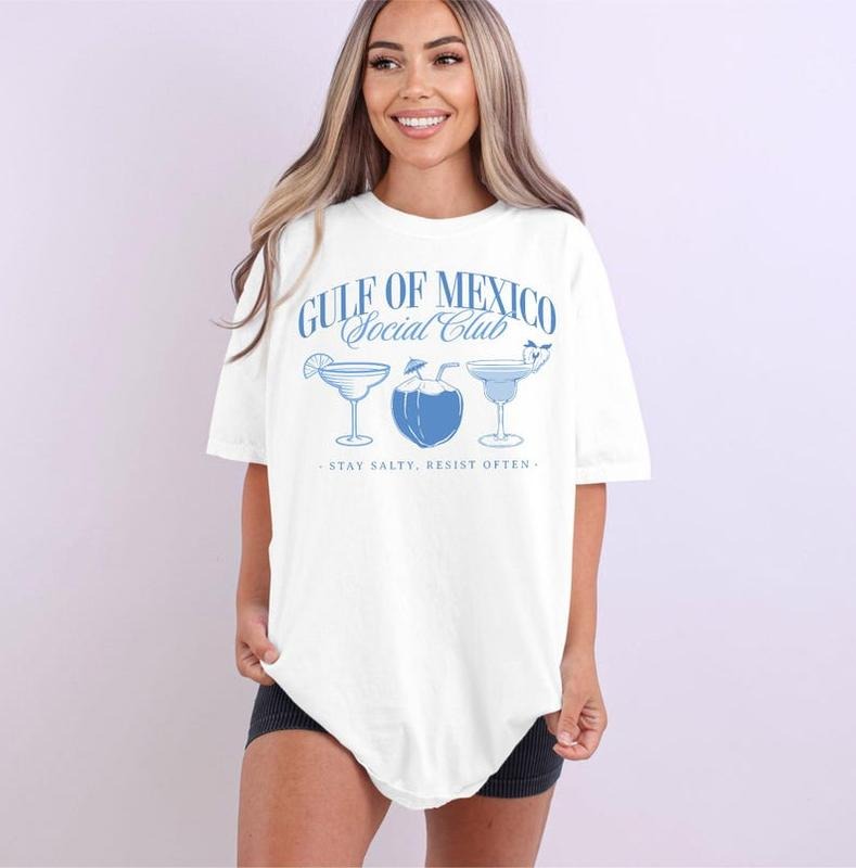 Gulf of Mexico Social Club Shirt, Ati Trump Comfort Tee Shirt Gift for Democrat, Fuk Trump Progressive Liberal Funny...