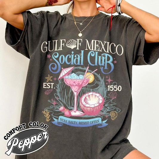 Gulf of Mexico Social Club Shirt, Progressive Liberal Funny Political Shirt, Gulf Coast Shirt, Texas Alabama Mississippi...