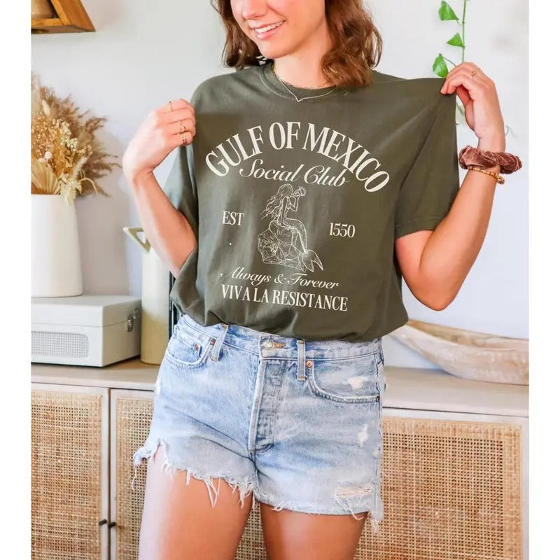 Gulf of Mexico Social Club Shirt, Subtle Anti Trump Liberal Feminist Shirt, Anti MAGA Shirt, Anti Trump Gifts, Funny...