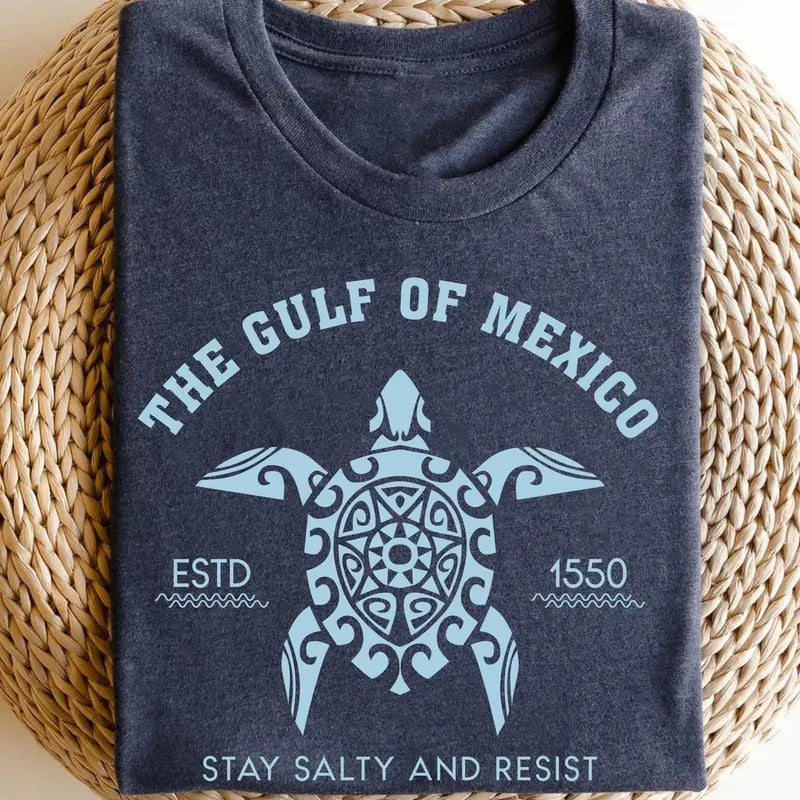 Gulf of Mexico Stay Salty Resistance Shirt, Resist Shirt, An-ti Tr*mp Shirt, Democrat Shirt, Democrat Gift Shirt Hoodie,...