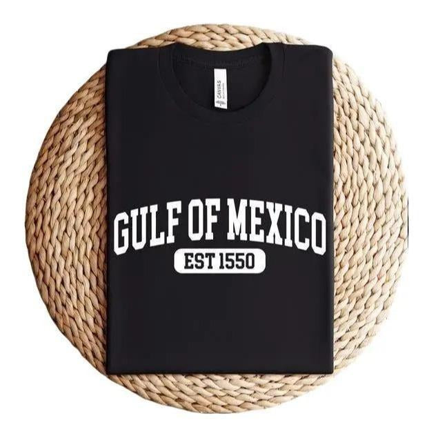 Gulf of Mexico T-shirt, Gulf of Mexico Est 1550 Shirt, Subtle  Trump Shirt, Gulf Coast T-shirt Casual Classic Hoodie,...