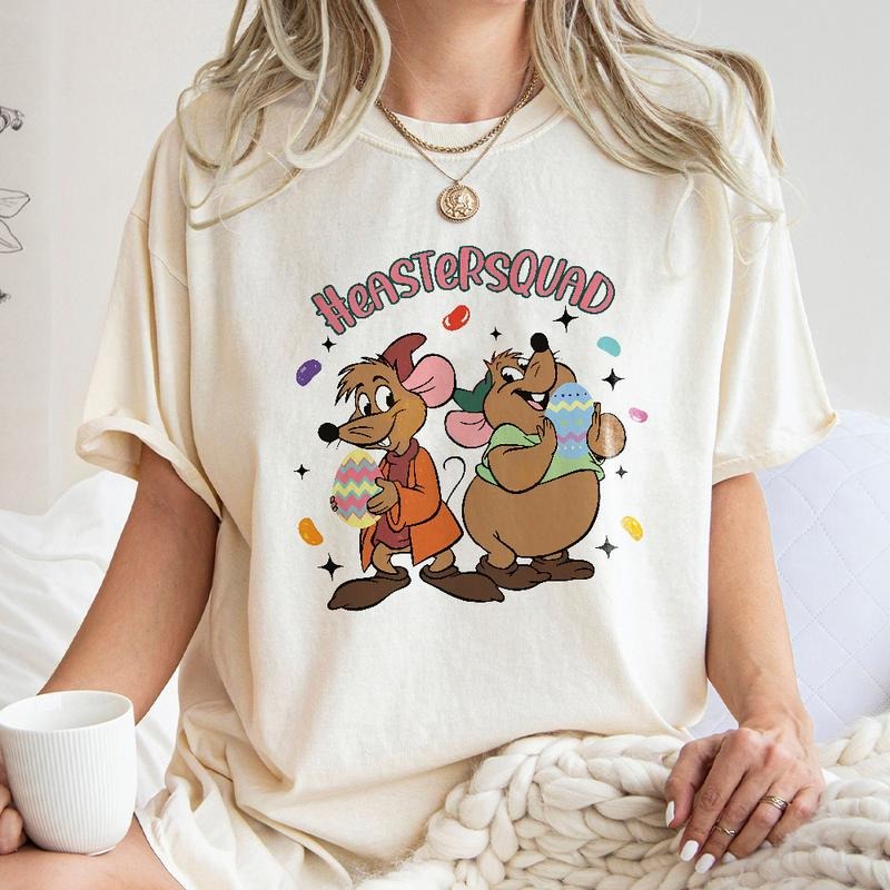 Gus Gus And Jaq Easter Vibes Tee, Easter Sweatshirt, Happy Easter T-shirt, Cute Bunny Shirt, Easter Trip Tee, Easter...