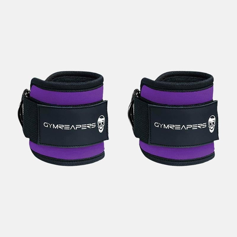 Gymreapers Purple Ankle Straps (Pair) for Lower Body Workouts - Fitness Equipment for Enhanced Weightlifting and...