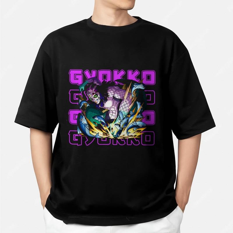 Gyokko Shirt, Gyokko Upper Moon Five Demon Tshirt, Water Breathing Main Characters Shirt, anime sweatshirt hoodie, Y2k...