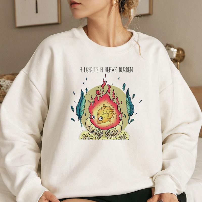 HC A heart's A Heavy Burden Inspired Characters Anime Lovers Shirt Crewneck Hoodie, Manga Shirt Sweatshirt | WearSparks.com
