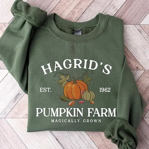 Hagrid's Pumpkin Patch Sweatshirt, Fall Sweatshirt, Halloween Sweatshirt, Hagrid's Pumpkin Farm Sweatshirt, Pumpkin Patch...
