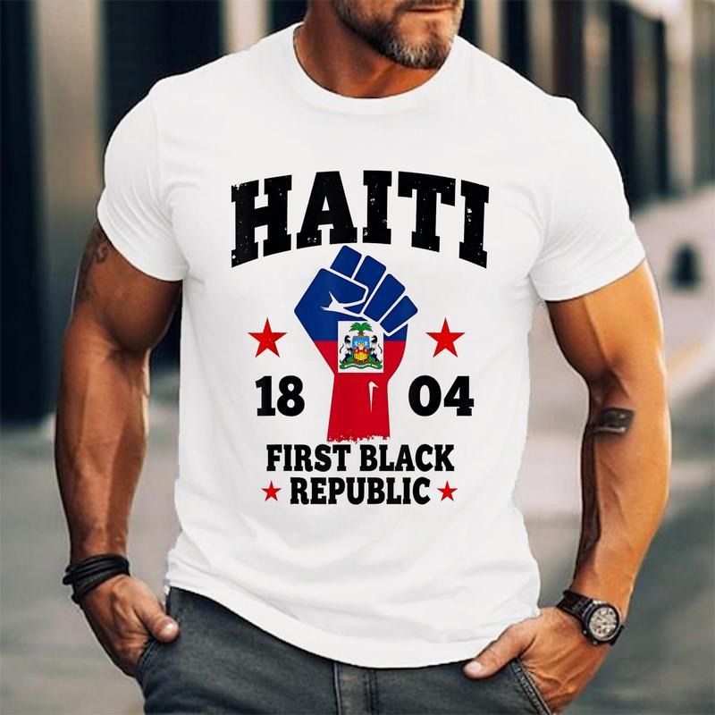 Haiti First Black Republic History Since 1804 Unisex T-Shirt, Cotton 100%, Top Trending Fashion Hoodie, Sweatshirt