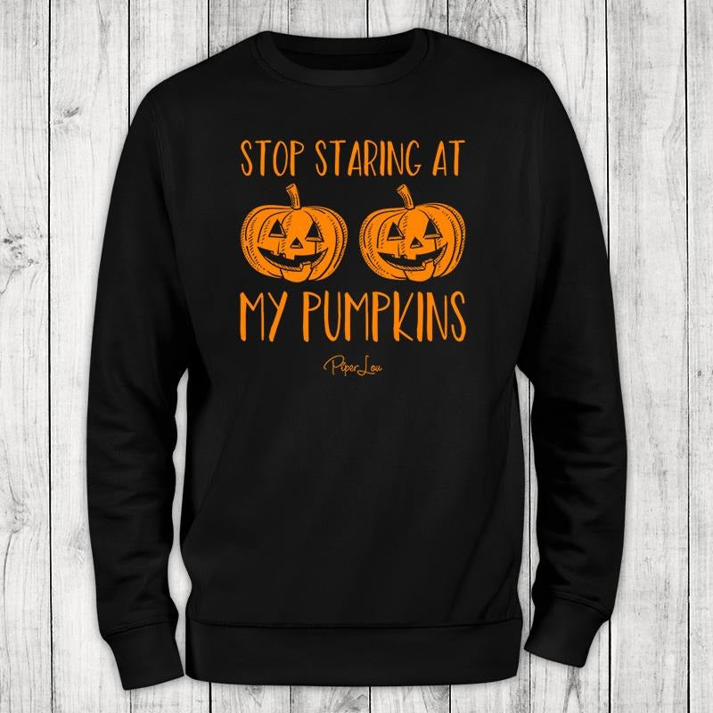 Halloween | Stop Staring At My Pumpkins Sweatshirt, #halloween #fall #holidays #colorprint #cute T-Shirts, Hoodie