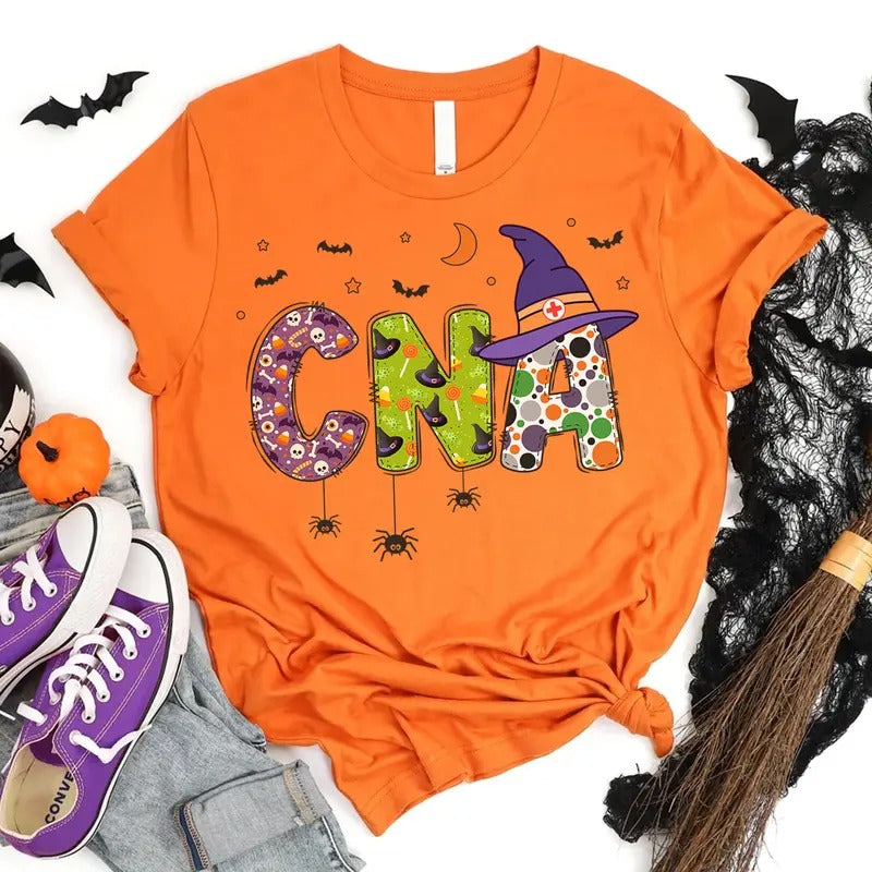 Halloween CNA Nurse T-shirt, CNA Shirt, Certified Nursing Assistant Tshirt, Nurse Appreciation Gift Hoodie, Sweatshirt