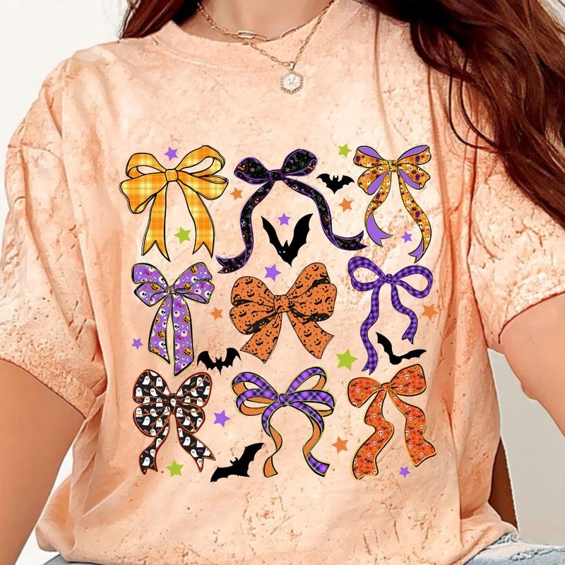 Halloween Coquette Bow Shirt & Sweatshirt ~ Unisex Apparel Relaxed Fit Printed In The USA Clothing Womenswear Casual...