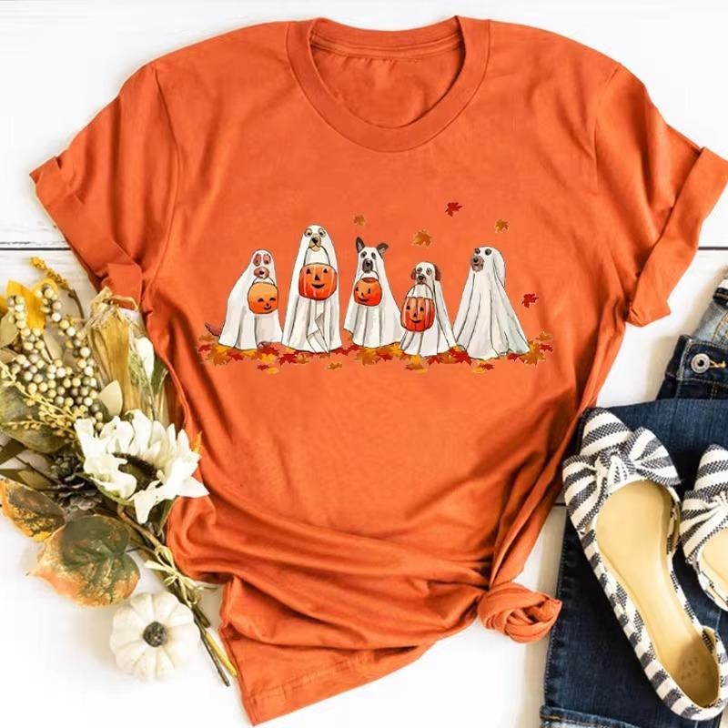Halloween Dog Shirt, Halloween Gift Shirt, Ghost Dogs Shirt, Dog Lover Gift, Spooky Season Shirt, Trick or Treat Shirt,...