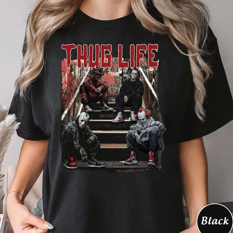 Halloween Horror Characters THUG LIFE Shirt Hoodie, Sweatshirt | WearSparks.com