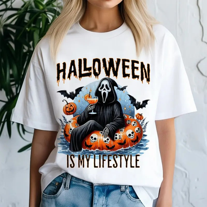 Halloween Is My Lifestyle Shirt, Funny Halloween Shirt, Spooky Season Shirt Sweatshirt Hoodie, Scream Shirt, Halloween...