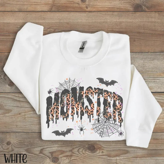 Halloween Mom Sweatshirt, Momster Sweatshirt for Halloween, Spooky Season Crewneck,Funny Halloween Mama Sweater,Gift for...