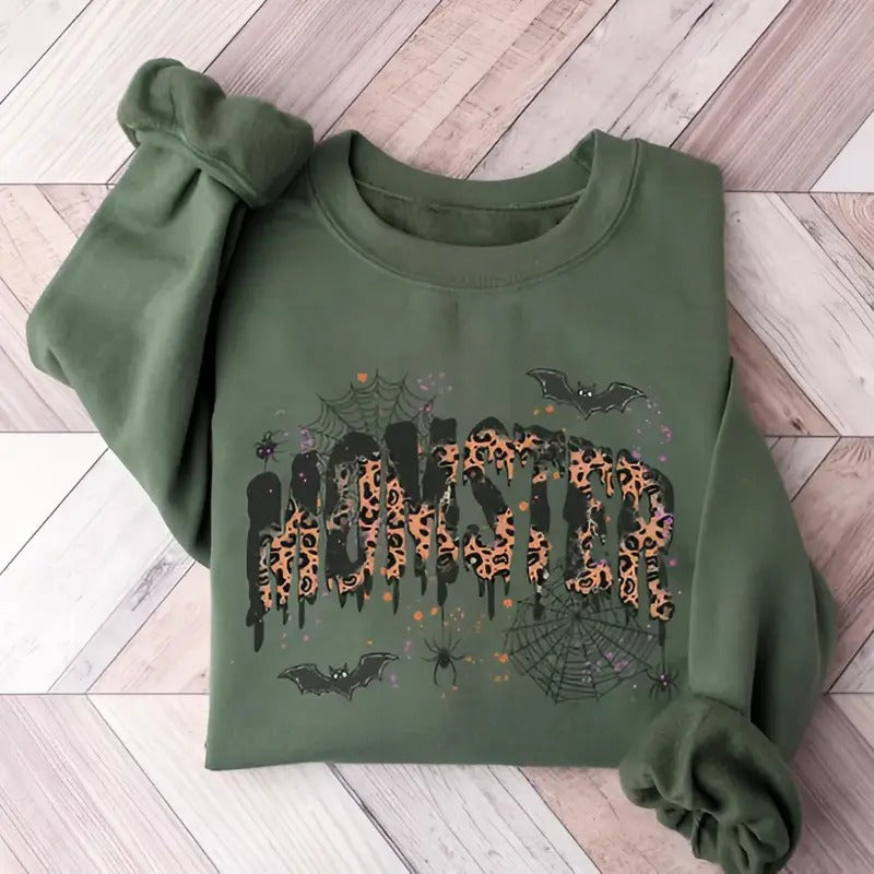 Halloween Mom T-shirt Hoodie Sweatshirt, Momster Shirt for Halloween, Spooky Season Shirt, For men For Women | WearSparks.com
