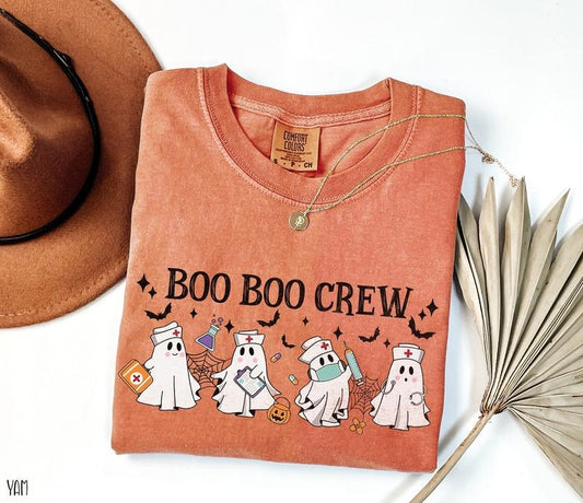 Halloween Nurse Shirt, Boo Boo Crew, Nurse Gift For Women, Spooky Season Shirt Hoodie, Sweatshirt | WearSparks.com