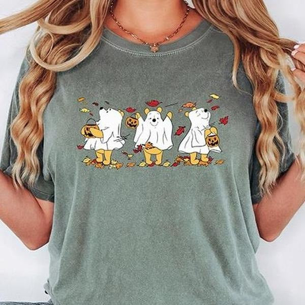 Halloween Shirt, Retro Ghost Shirt, Cute Fall Shirt, Women's Halloween Tee, Pumpkin Season Tee, Cute Ghost Hoodie, Sweatshirt