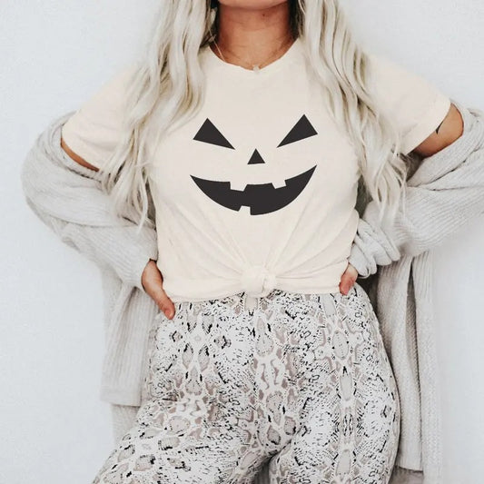 Halloween Shirts For Women Jack-o-lantern Shirt Womens Halloween Shirt Pumpkin Cute Halloween Party Tshirt Eb3291hlw...