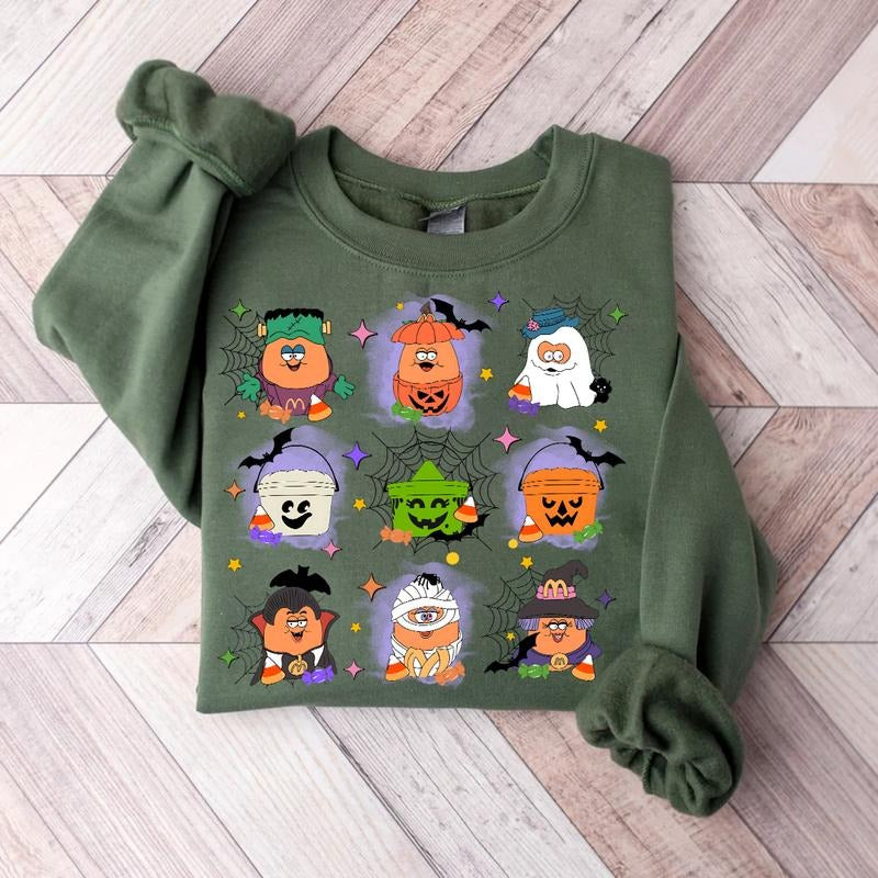 Halloween Spooky Nuggets Sweatshirt, 90s Retro Halloween Shirt, Spooky Nugget Crewneck Unisex Hoodie | WearSparks.com
