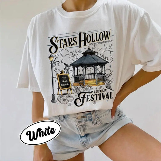 Halloween Stars Hollow  Shirt, Connecticut Inspired Tee, Autumn Festival Shirt, Autumn TV Show T Shirt, Gift For Friends...