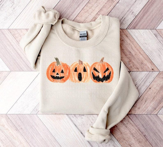 Halloween Sweatshirt Cute Pumpkin Sweatshirt Jack o Lantern Halloween Shirts Crewneck Pullover Sweater Matching Fall...