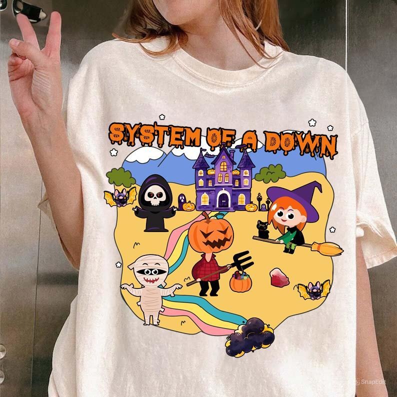 Halloween System Of A Down Shirt Scary Characters Horror Friend Tshirt Hoodie, Sweatshirt | WearSparks.com