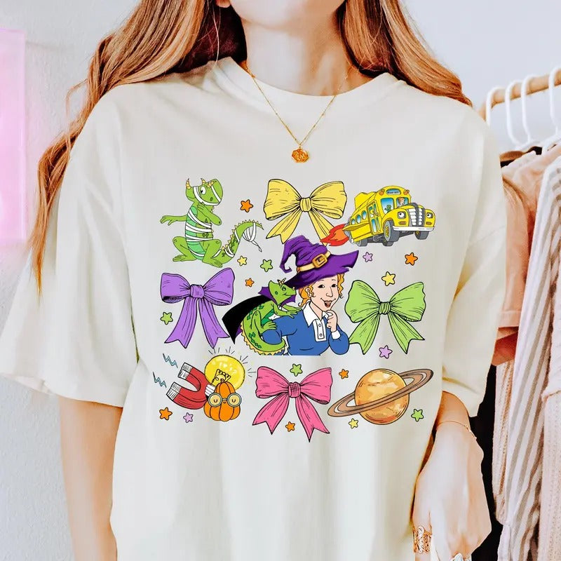 Halloween The Magic School Bus Shirt Ms Frizzle Halloween Shirt Magic School Bus Shirt Spooky Teacher Shirt Trick Or...