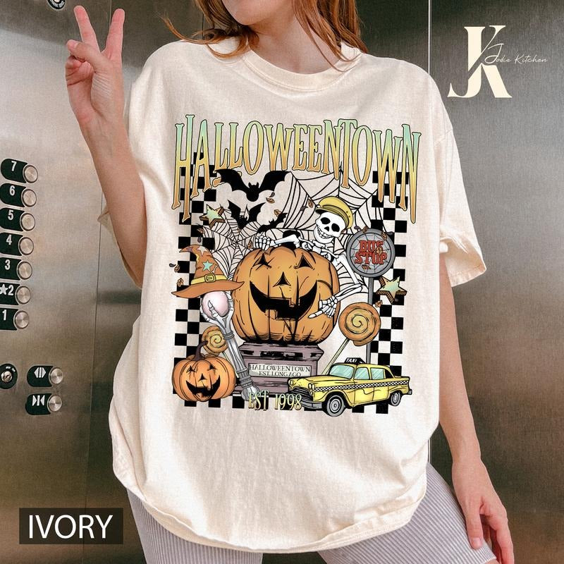 Halloween Town Est 1998 Sweatshirt, Halloween Sweatshirt, Halloween Family Shirt, Halloween Pumpkin, Halloween 2024,...