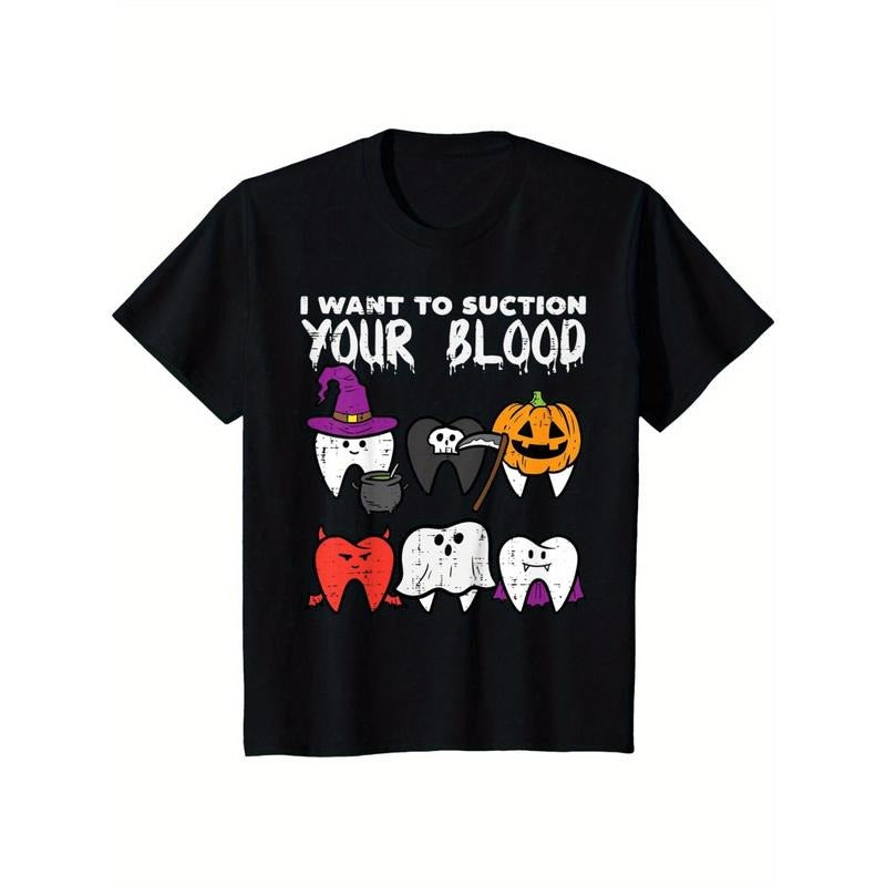 Halloween dental Vampire dental costume for men T-shirt Made in USA Hoodie, Sweatshirt | WearSparks.com