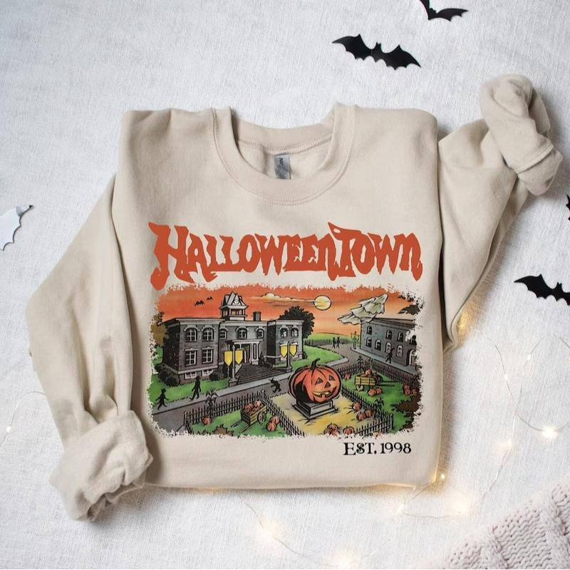 Halloweentown Est 1998 Sweatshirt, Halloweentown University, Retro Halloweentown Sweatshirt, Fall Sweatshirt, Halloween...