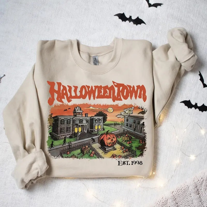 Halloweentown Est 1998 T-shirt Sweatshirt Hoodie, Halloweentown University, Retro Halloweentown Shirt, Fall Hoodie,...