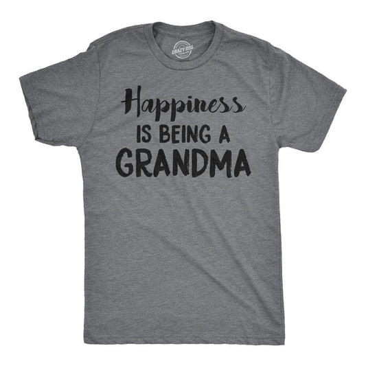 Happiness Is Being a Grandma Unisex Fit T shirts Gift Idea Funny Family T shirt Mens Funny T Shirts Cool Tees Soft...