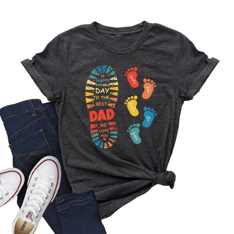Happy Father's Day To The Best Dad Shirt, Custom Father's Day Shirt, We Love You Dad Tee, New Dad Announcement Shirt,...