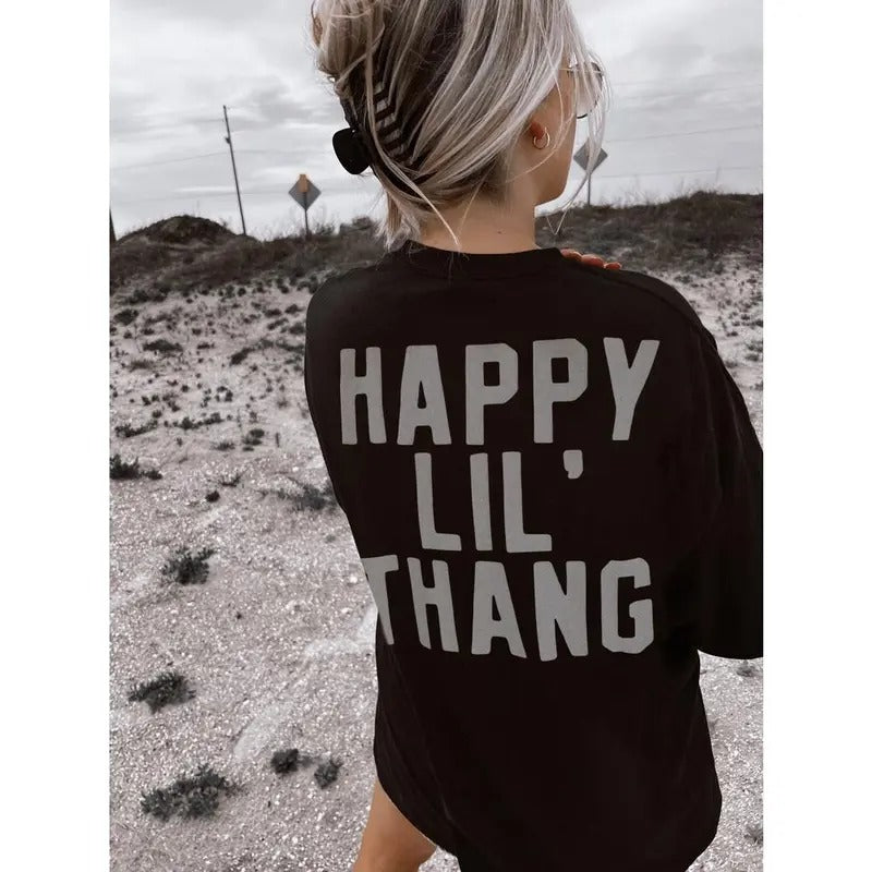 Happy Lil' Thang Tee, Aesthetic Retro Vintage Inspired Graphic Tee, shirt Hoodie, Sweatshirt | WearSparks.com