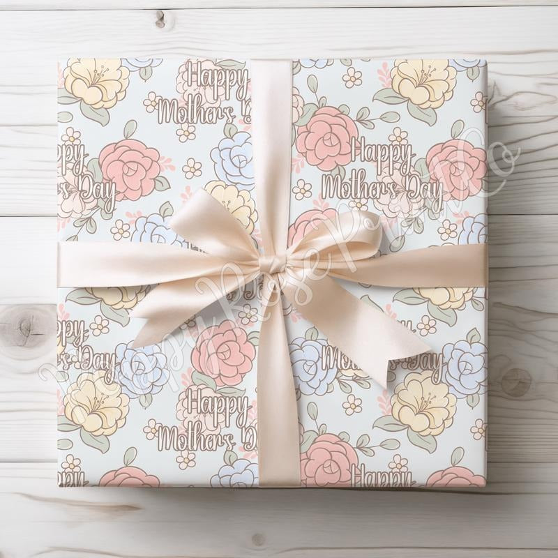 Happy Mother's Day Floral Wrapping Paper T-Shirts, Hoodie, Sweatshirt | WearSparks.com