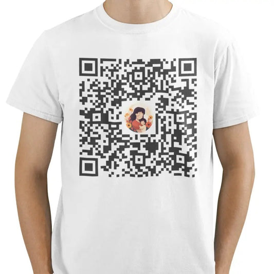 Happy Mother's Day QR Code T-Shirt, Mama Gift, Mother's Day T-shirt, Gift for Wife, Simple Mom Hoodie, Sweatshirt